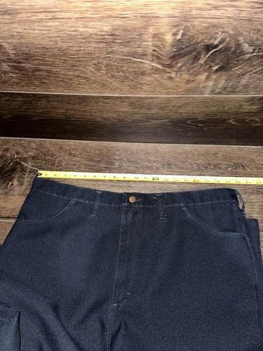 VTG Wrangler Pants Mens 42x28 Blue Bootcut Polyester Cowboy Western 82NY USA - Picture 7 of 9