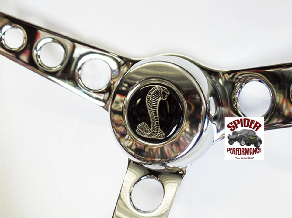 1970-1976 Torino Gran Torino steering wheel COBRA 14 1/2" CLASSIC CHROME — 第 3/4 张图片