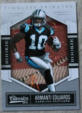 2009 - 10 Classics Armanti Edwards Carolina Panthers Rookie Card #108, 34/100