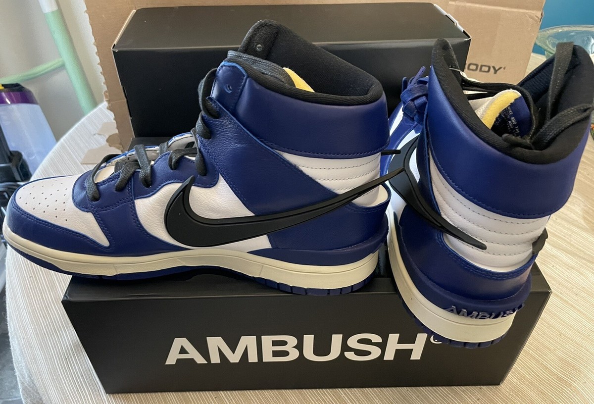 AMBUSH × NIKE DUNK HIGH \"DEEP  Nike Dunk High AMBUSH Deep Royal Early Review And On Foot