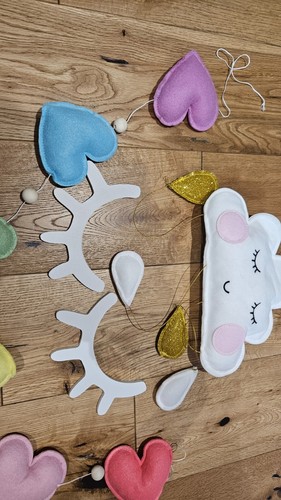 RAINBOW Heart Nursery Baby Babies Children's bedroom Home Decor Wall Decoration - Bild 6 von 12