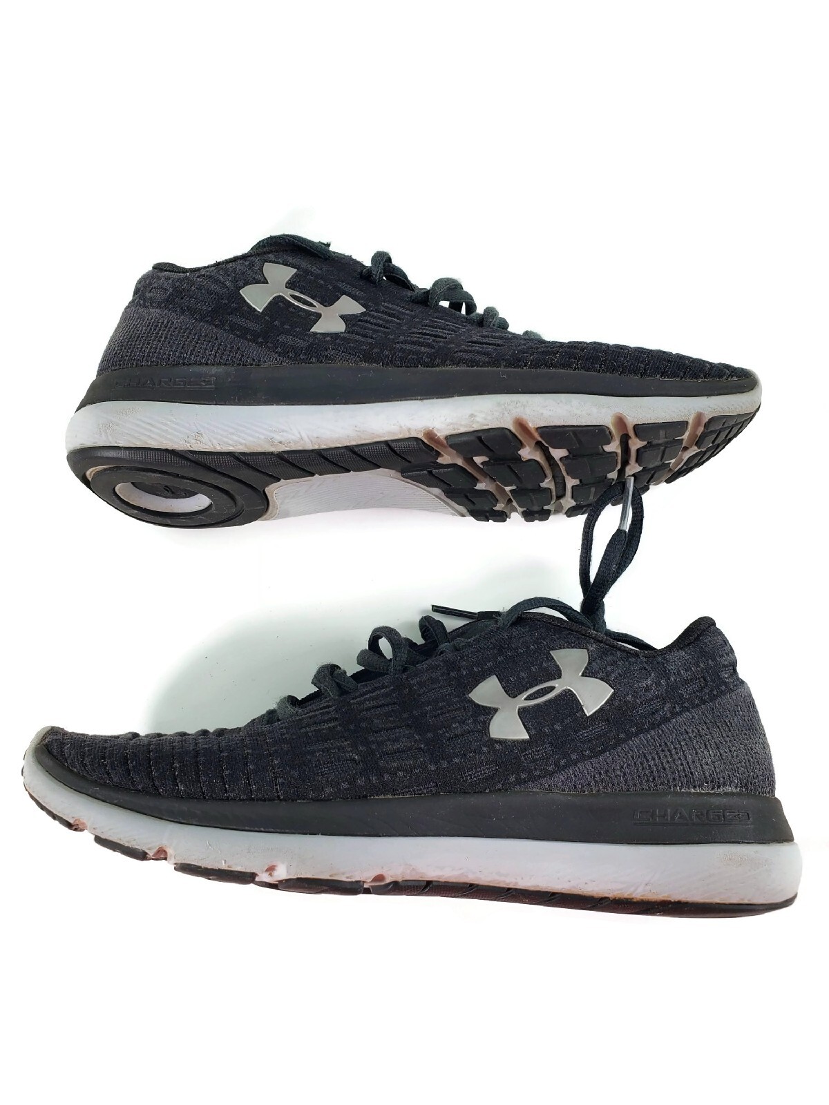 SAOLA Scarpe Under Armour donna nere OFF nere taglia 7 5 pizzo rete suola gomma usate