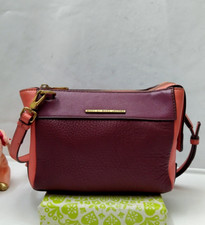 Marc By Marc Jacobs Purple Pebbled Leather Zipper Closure Crossbody Bag