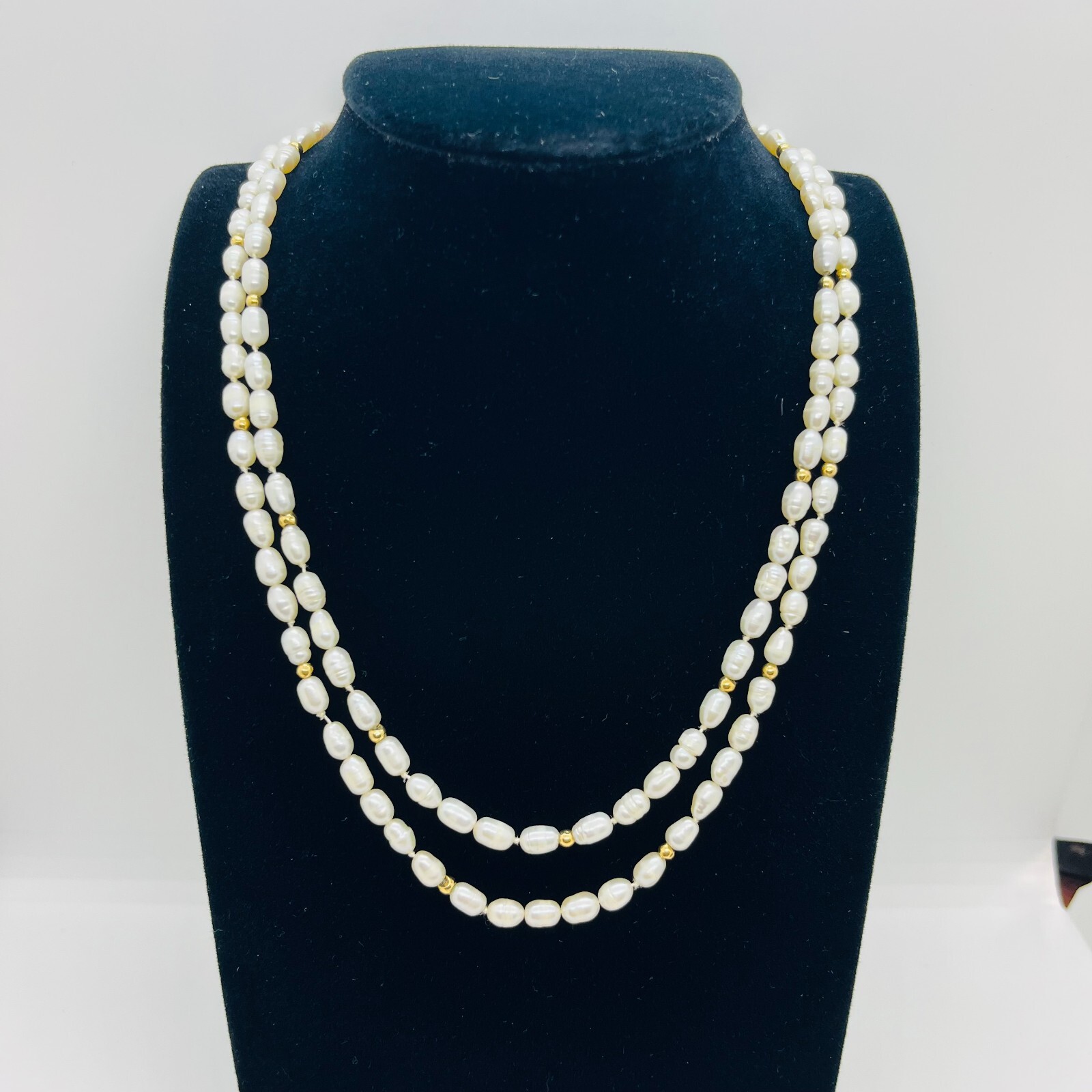 14k Solid Yellow Gold 36" Extra Long Layering Bar… - image 6