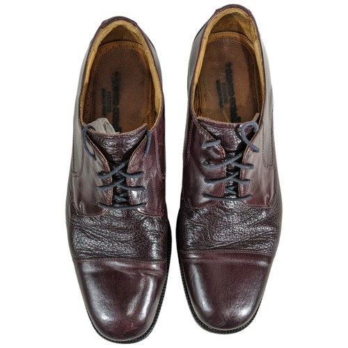 Pronto Uomo Firenze Mens Size 11 M Cordovan Leather Cap Toe Italian Oxford Shoes - Picture 4 of 20