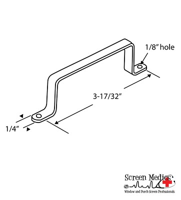  Aluminum Pull Handle for Window Screen