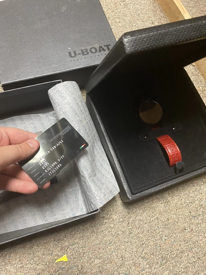 U-BOAT CLASSICO CABINA 4/53 CRONÓGRAFO DLC SWISS ITALIAN DIVER 100M con caja y tarjeta Foto 2 de 4