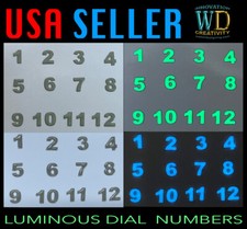 Watch Dial Hour Markers 12 pieces numbers C3 Blue Luminous indexes Indices