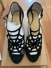 Charlotte Olympia  LOTTE suede heels NIB size 42
