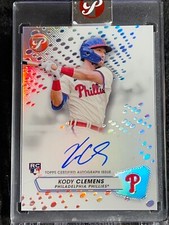 2023 Topps Pristine ROOKIE REFRACTOR AUTO Kody Clemens encased, item 1