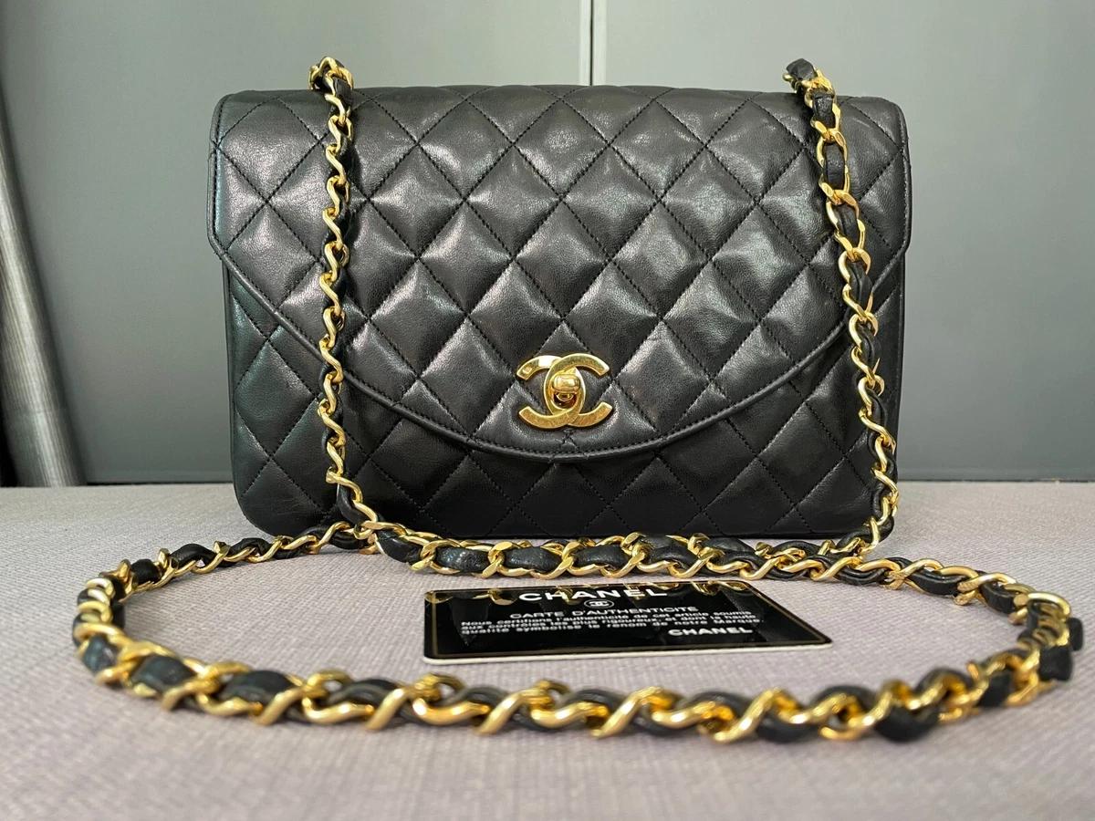 Authentic Pre-Owned Chanel CC Classic Half Moon Lambskin Leather Shoulder  Bag