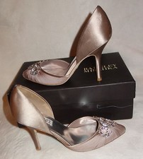 Badgley Mischka Dawn Beige Womens Shoes Size 7 M Heels  245