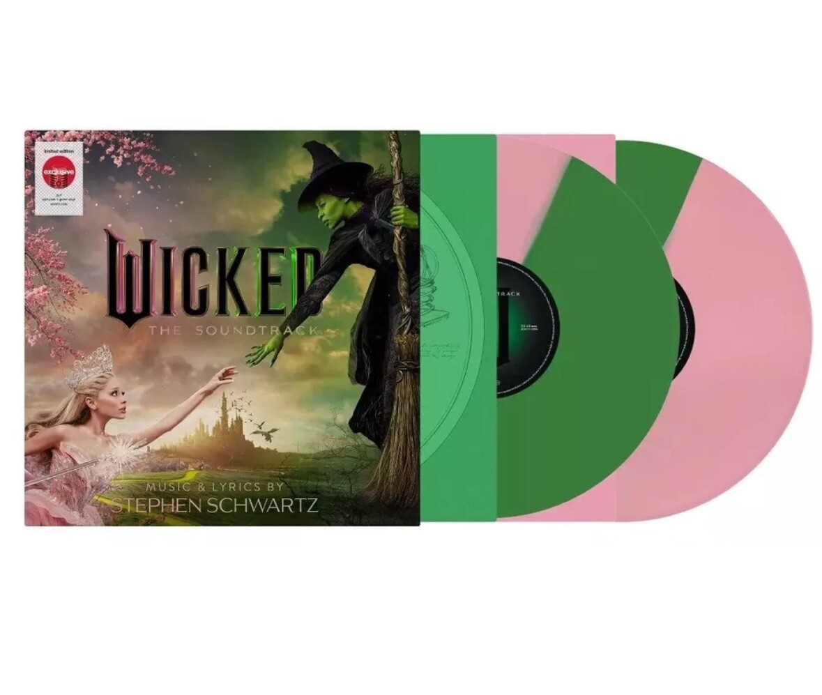 Wicked - The Soundtrack Limited Split Green Pink Vinyl LP Ariana Grande New