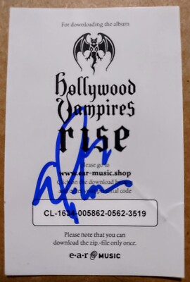 ALICE COOPER HOLLYWOOD VAMPIRES SIGNED ALBUM VINYL MP3 DOWNLOAD