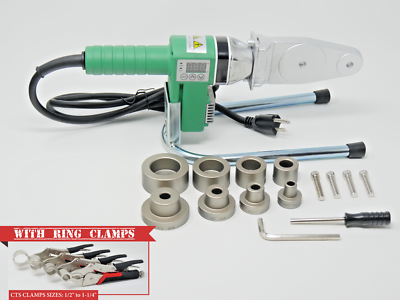 #ad #ad 110V Pipe Fusion Welding Tool w Case 1 2quot; to 1 1 4quot; CTS Sockets amp; Ring Clamps $589.99