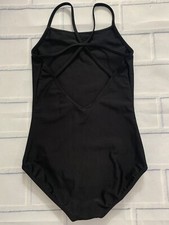 Capezio Child Extra Large Black Strappy Back Camisole Leotard