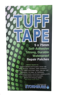 Nastro Riparazione Tende Tuff Tape Stormsure 2XPatch &amp; 150mm - Impermeabile E Resistente