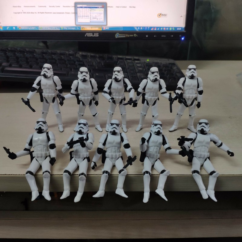 Lot of 10pcs 3.75" Star Wars Stormtroopers OTC Trilogy Action Fiugre + Guns