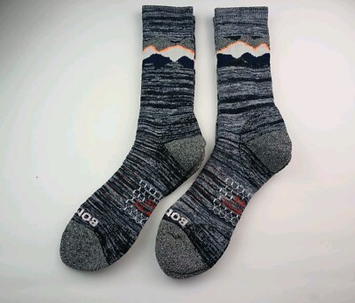 Bombas Hex Tec Hike Hiking Stripe Calf Socks Lot Of 2 Pairs Size L