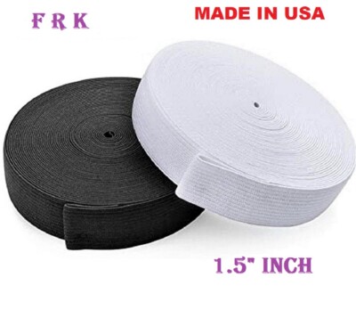 Elastic 1.5'' inch Wide 500 yard(10 roll of 50 yard )high quality MADE IN USA