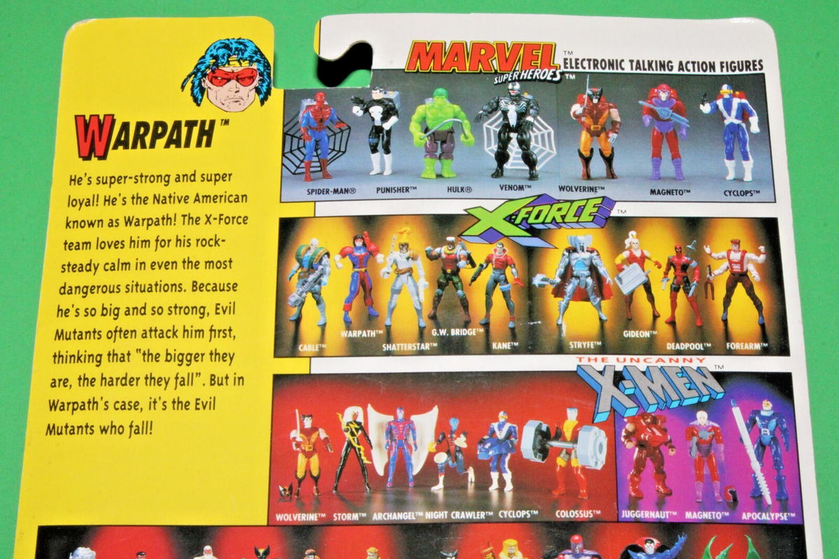 MARVEL'S WARBIRO フィギュア 1992 MARVEL UNCANNY X-MEN SERIES WARPATH ACTION FIGURE TOY