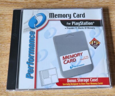 Playstation Performance Memory Card Neu & Sealed 15 Speicherblöcke RAR (S1)