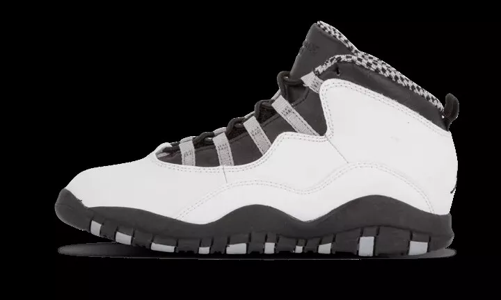 Black and hotsell white jordan tens