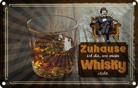 Blechschild 20X30 Cm Zuhause Ist Da Wo Mein Whisky Spruch Zitat Deko Geschenk Me