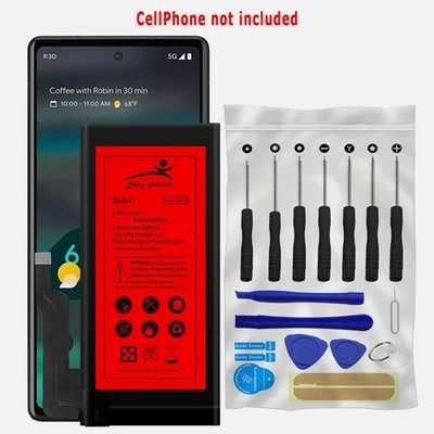 Long Endurance Rechargeable 4500mAh Battery Screwdriver Tool Fit Google Pixel 6a