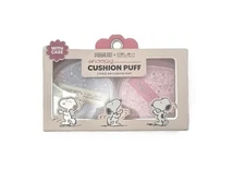 Celavi X Peanuts Snoopy 2Pc Snoopy Air Cushion Puff Set W Case