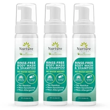 Nurture Rinse-Free Body Wash & Shampoo with Aloe for Sensitive Skin | 8.5oz