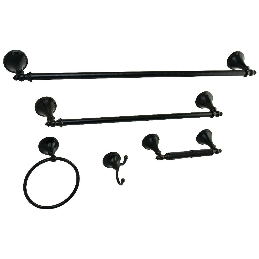 Kingston Brass BAHK1612478 Naples 5 Piece Bathroom Package - Bronze