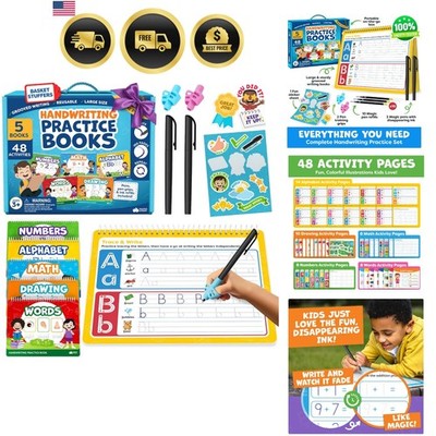 Magic Grooved Writing Practice for Kids Age 3-5 - Grooved Writing Books for K...