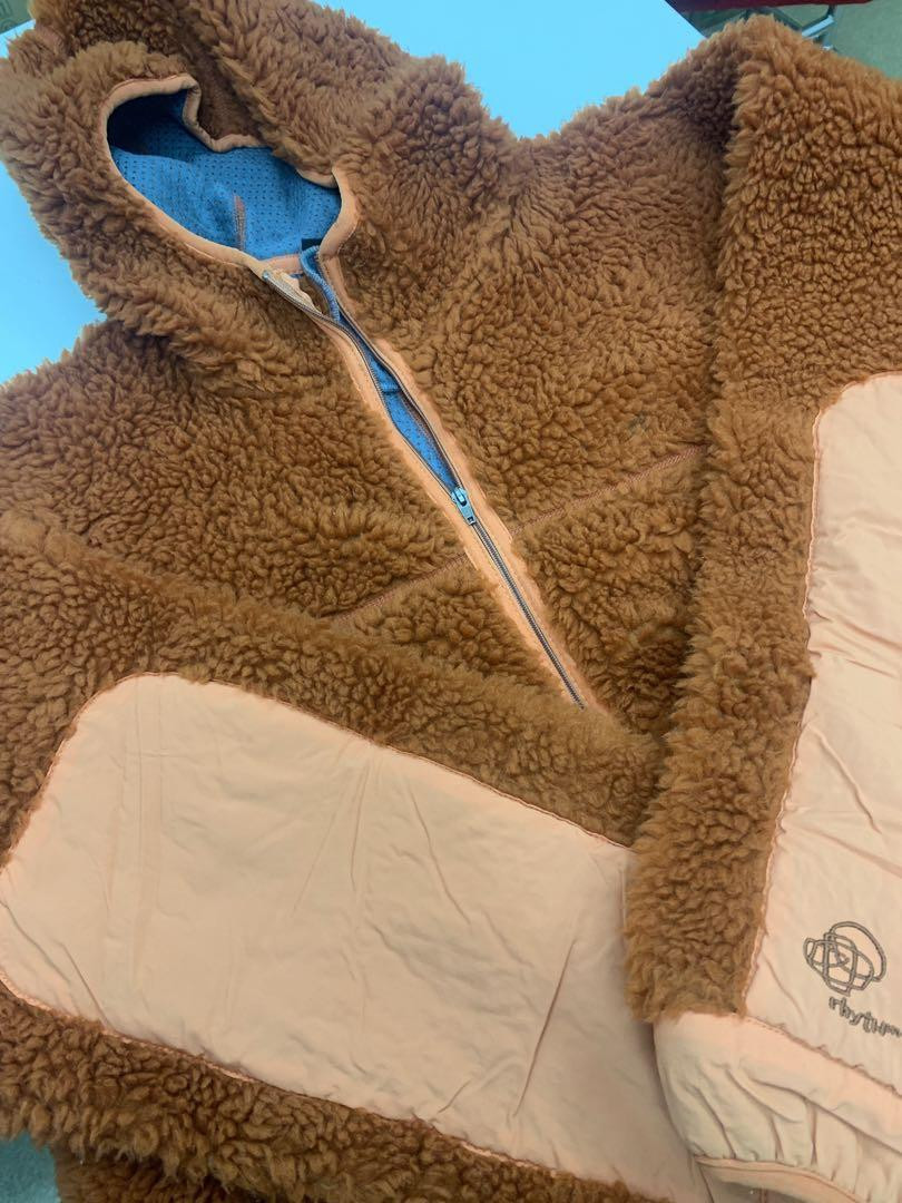 Patagonia Rhythm Hoodie Jacket Size L Men Brown Fleece Parka Patagonia Rhythm Hoodie Jacket Size L Men Brown Fleece Parka