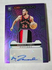 MARKQUIS NOWELL 2023-24 Obsidian RPA RC Patch Auto Purple Tri Color Patch /49