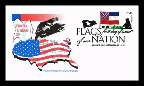 US COVER FLAGS OF OUR NATION FIRST DAY ISSUE AFDCS CACHET