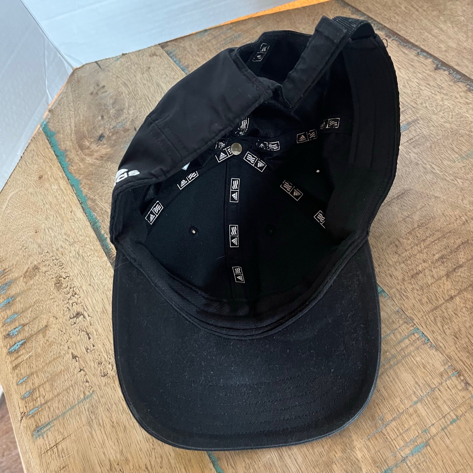 Solid Plain Black Adidas Hat Adjustable Adult Siz… - image 7