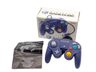 Original Nintendo GameCube Controller Lila DOL-003 - OVP - Getestet