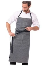  Unisex One Size Indigo Blue Portland Chefs Bib Apron