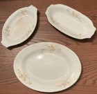 Edwin M. Knowles Mt. Regis Floral Oval Platters Set of 3 1940 China — photo 1