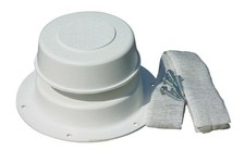 Camco 40033 Plastic Polar White Plumbing Vent Kit for 1 to 2.3 in O.D. Pipe
