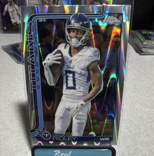 Topps Chrome 2025 Calvin Ridley RayWave Refractor #291 Tennessee Titans NFL 