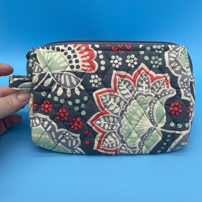 Vera Bradley Floral Quilted Zippered Reader Sleeve Cosmetic Case 9'' x 6.5''