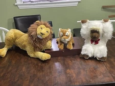 (Lot of 3) Premium Plush: F.A.O. Schwarz/Goffa Plush/DJUNGELSKOG