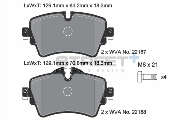 BremsbeläGe Mini Mini Clubman (F54) Cooper D Baujahr 07/15-02/24 Kw 110 PS 150 --image