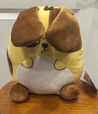 Flipeez Grumpiest Puppy Phil Plush Stuffed Animal Floppy Ears Yellow Brown NWT