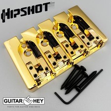 NEW Hipshot 5A400BG-787 4 string BRASS A Style Mount Bass Bridge 20mm - GOLD