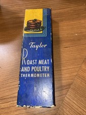 Vintage Taylor Roast Meat Thermometer in Original Box Made in the USA