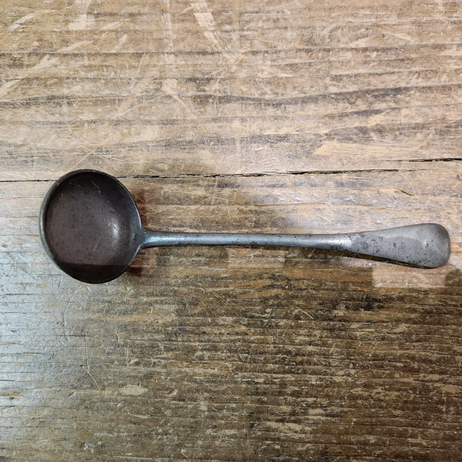 Antique Victorian YATES Pewter Small Sauce or Toddy Ladle - Approx 6.25 inches