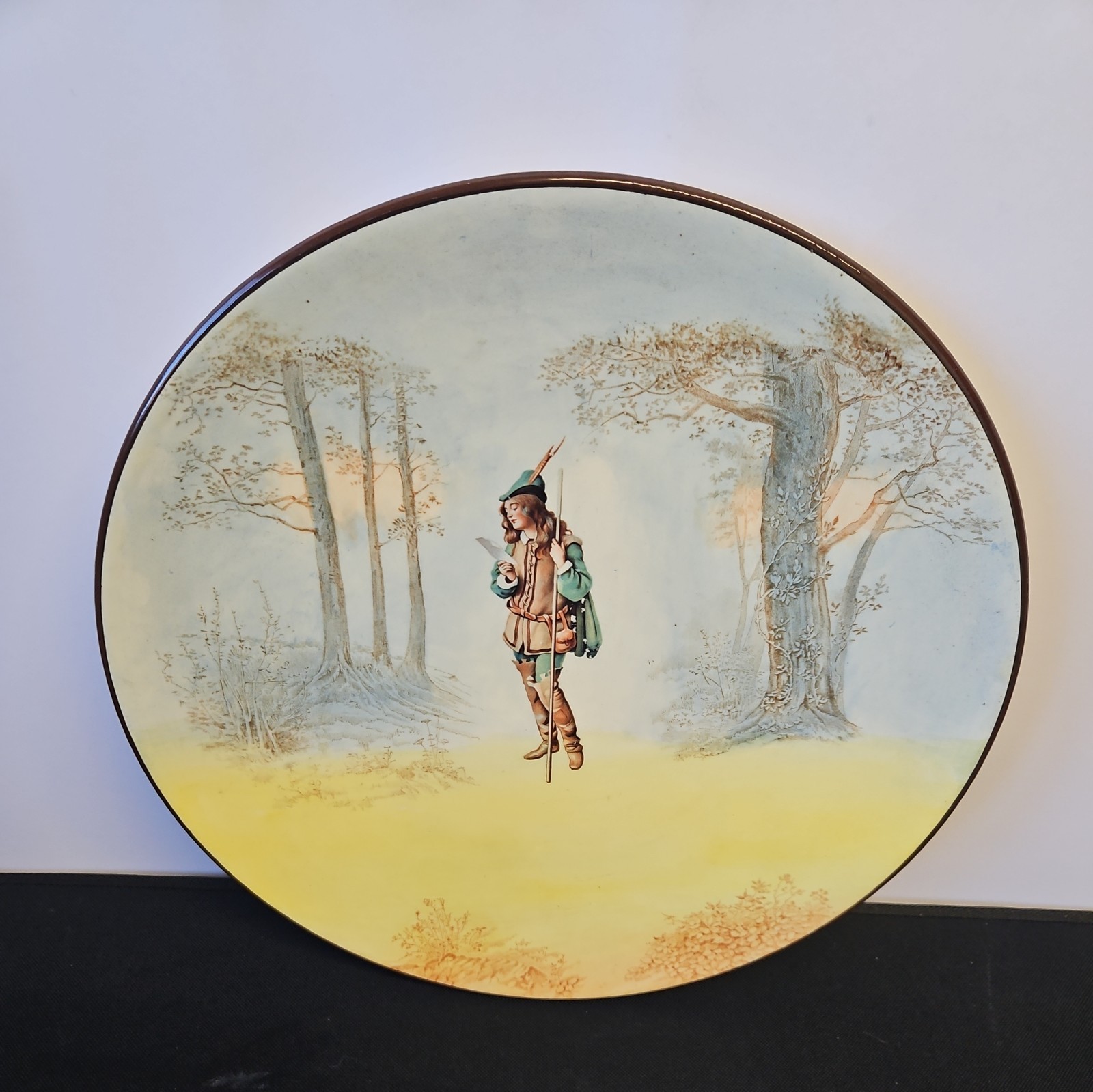 Edwardian Royal Doulton “Rosalind” porcelain cabinet plate Shakespeare 1912-1928